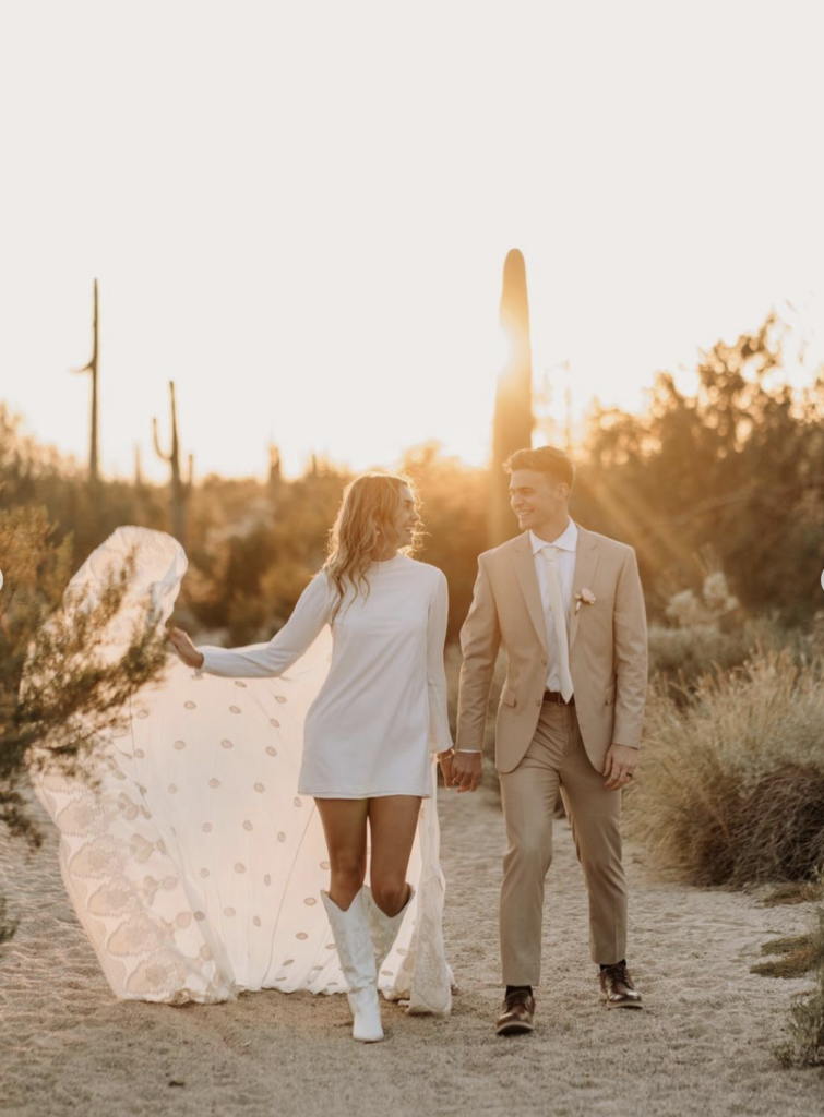 Vintage Car Desert Elopement